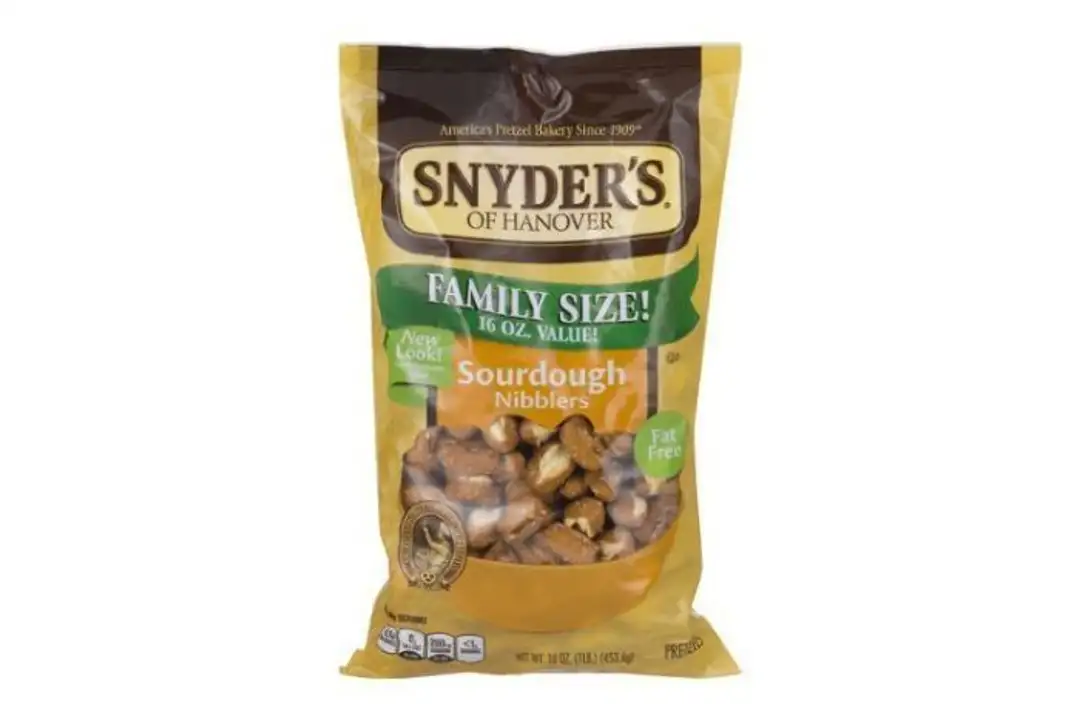 Order Snyders Pretzels, Nibblers, Sourdough, Family Size! - 16 Ounces food online from Holiday farms store, Roslyn Heights on bringmethat.com
