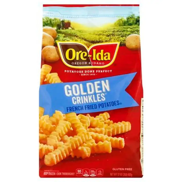 Order Ore Ida Golden Crinkles - 16 Ounces food online from Holiday farms store, Roslyn Heights on bringmethat.com