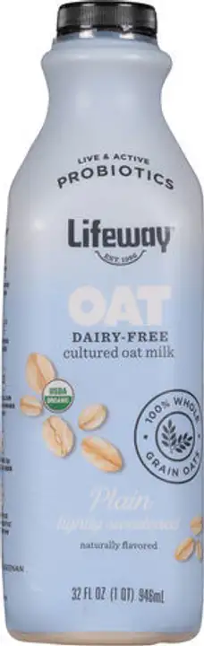 Order Lifeway Dairy-Free Plain Cultured Oat Milk 32 fl oz - 32 Ounces food online from Whole Foods Co-Op Denfeld store, Duluth on bringmethat.com