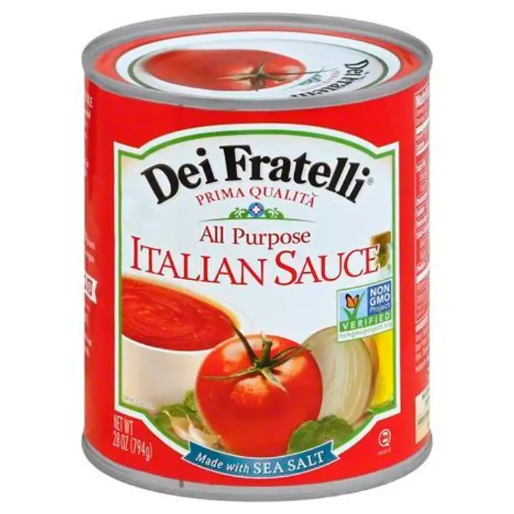 Order Dei Fratelli Italian Sauce, All Purpose - 28 Ounces food online from Fligner Market store, Lorain on bringmethat.com