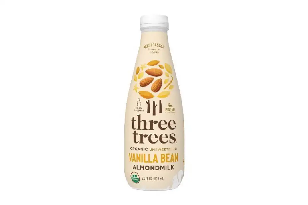 Order Three Trees Organic Vanilla Bean Unsweetened Vanilla Bean Almond Milk - 28 Ounces food online from Whole Foods Co-Op Denfeld store, Duluth on bringmethat.com