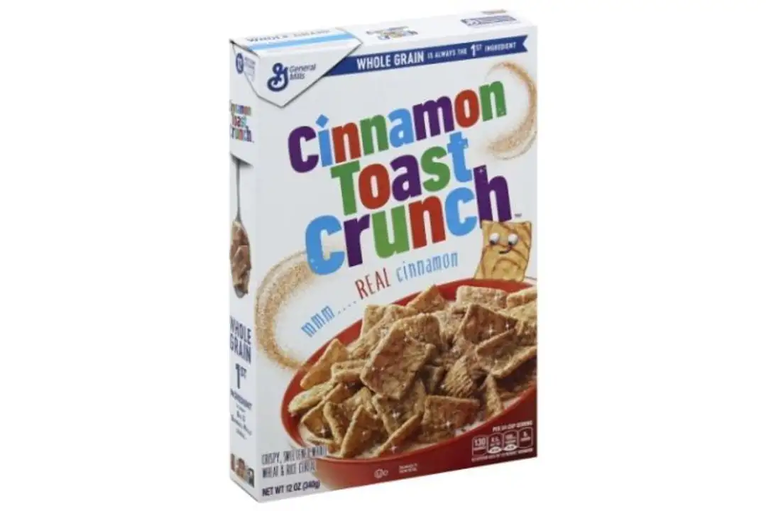 Order Cinnamon Toast Crunch Cereal, Crispy Sweetened Whole Wheat & Rice - 12 Ounces food online from Fligner Market store, Lorain on bringmethat.com