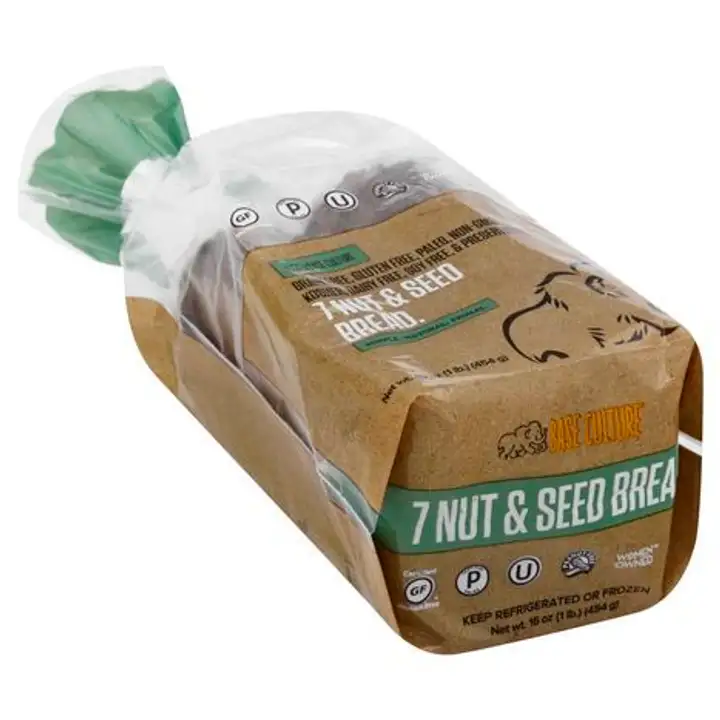 Order Base Culture Bread, 7 Nut & Seed - 16 Ounces food online from Whole Foods Co-Op Denfeld store, Duluth on bringmethat.com
