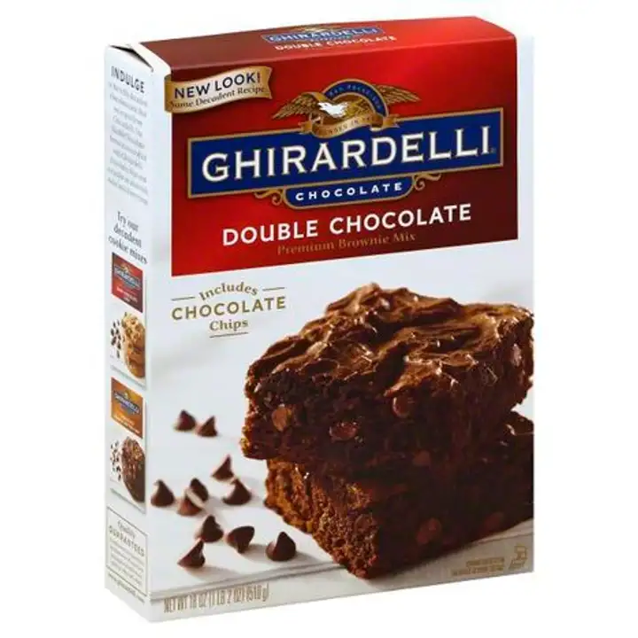 Order Ghirardelli Brownie Mix, Premium, Double Chocolate - 18 Ounces food online from Novato Harvest Market store, Novato on bringmethat.com