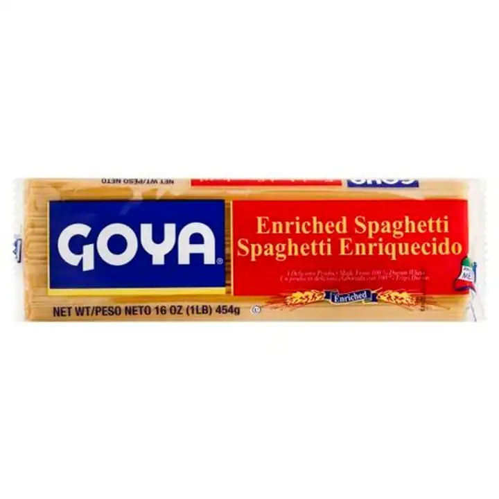 Order Goya Spaghetti, Enriched - 16 Ounces food online from Fligner Market store, Lorain on bringmethat.com