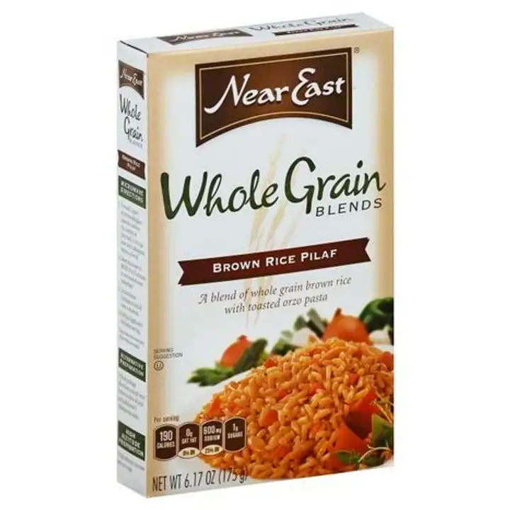 Order Near East Whole Grain Blends Brown Rice Pilaf - 6.25 Ounces food online from Novato Harvest Market store, Novato on bringmethat.com