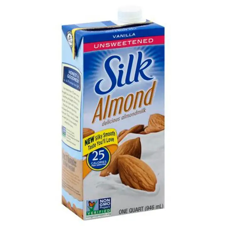 Order Silk Almondmilk, Unsweetened, Vanilla - 32 Ounces food online from Novato Harvest Market store, Novato on bringmethat.com