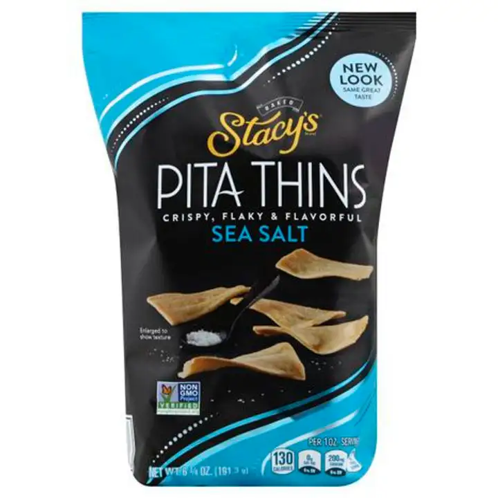 Order Stacys Pita Thins, Sea Salt - 6.75 Ounces food online from Novato Harvest Market store, Novato on bringmethat.com