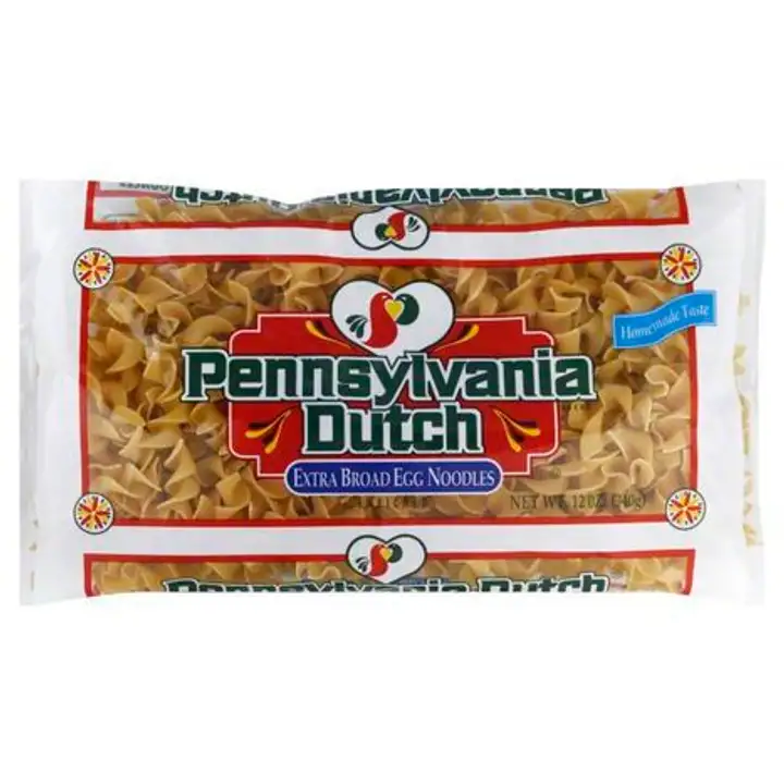 Order Pennsylvania Dutch Egg Noodles, Extra Broad - 12 Ounces food online from Holiday farms store, Roslyn Heights on bringmethat.com