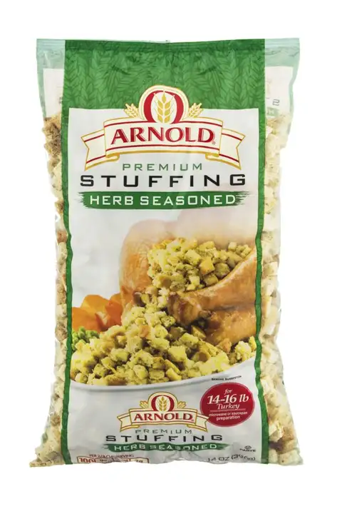 Order Arnold Premium Stuffing Herb Seasoned - 12 Ounces food online from Holiday farms store, Roslyn Heights on bringmethat.com