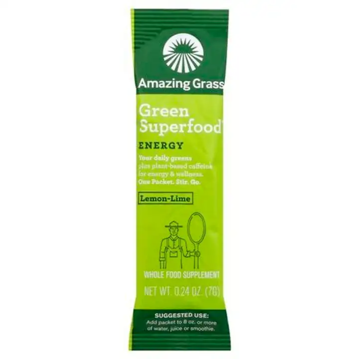 Order Amazing Grass Green Superfood, Energy, Lemon-Lime - 0.24 Ounces food online from Whole Foods Co-Op Denfeld store, Duluth on bringmethat.com