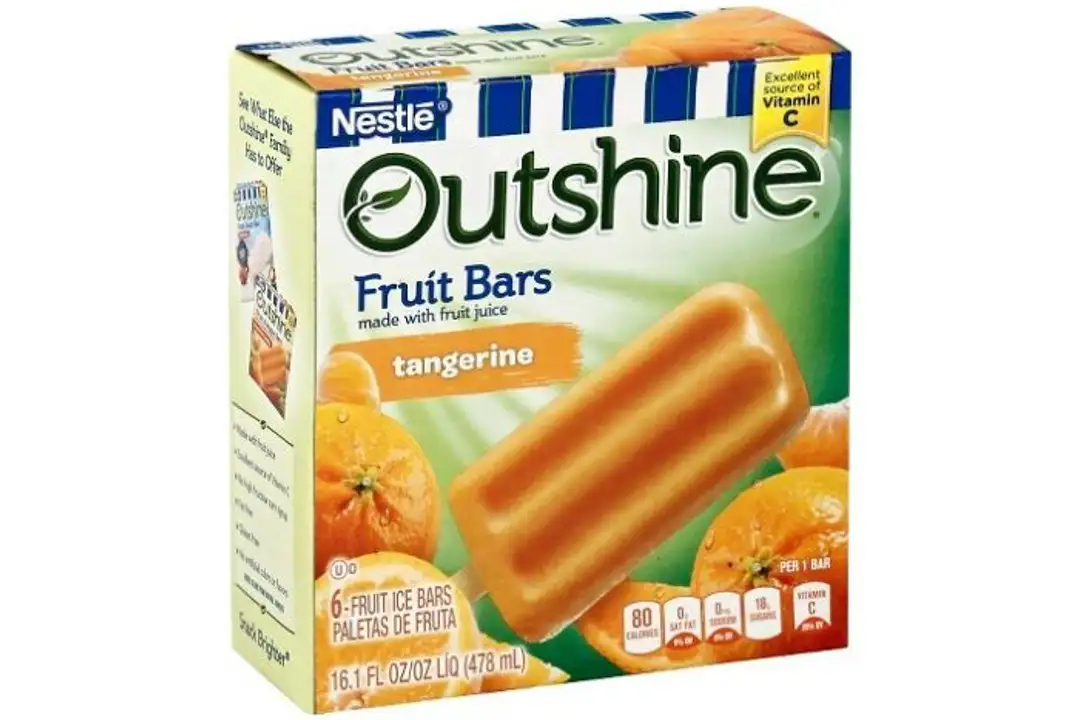 Order Nestle Outshine Fruit Bars, Tangerine - 14 Ounces food online from Novato Harvest Market store, Novato on bringmethat.com