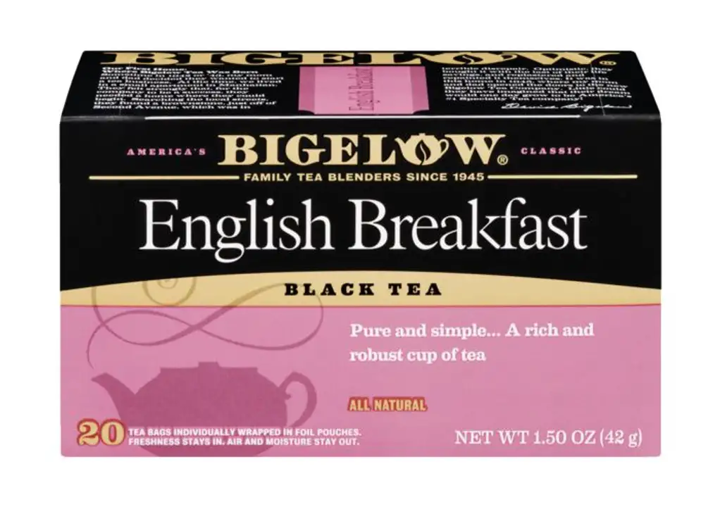 Order Bigelow Black Tea, English Breakfast, Bags - 20 Bags food online from Holiday farms store, Roslyn Heights on bringmethat.com