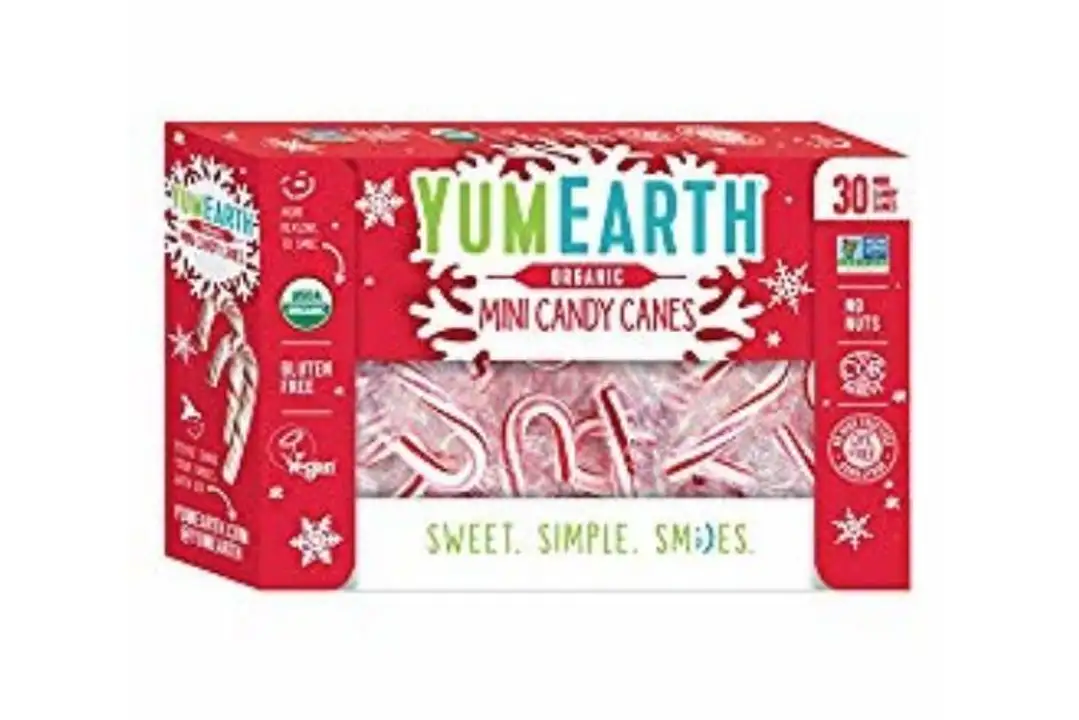 Order Yumearth Organic Holiday Mini Candy Canes - 6.34 Ounces food online from Whole Foods Co-Op Denfeld store, Duluth on bringmethat.com