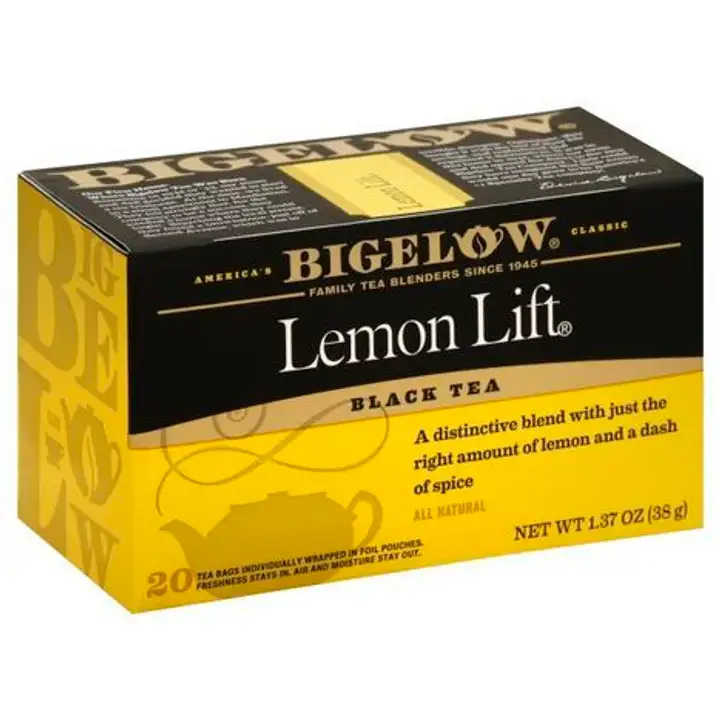 Order Bigelow Black Tea, Lemon Lift, Bags - 20 Bags food online from Novato Harvest Market store, Novato on bringmethat.com