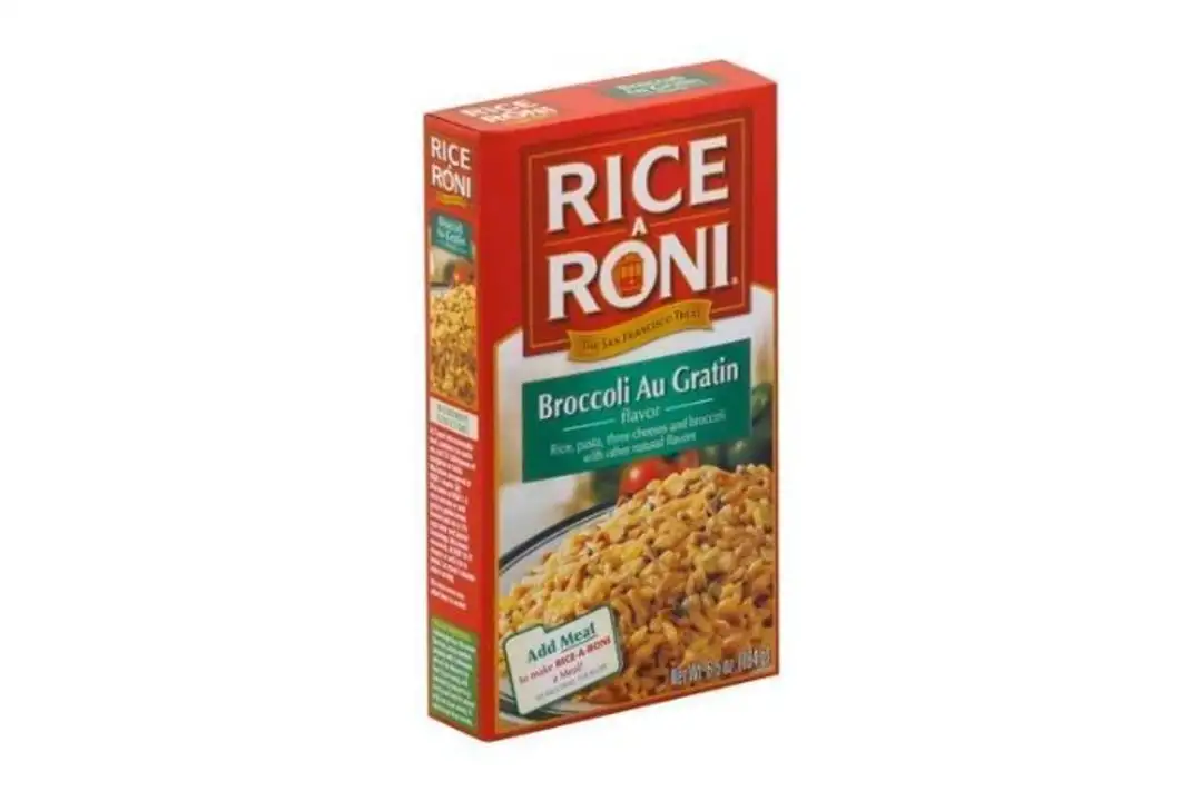 Order Rice A Roni Rice, Broccoli Au Gratin Flavor - 6 Ounces food online from Holiday farms store, Roslyn Heights on bringmethat.com