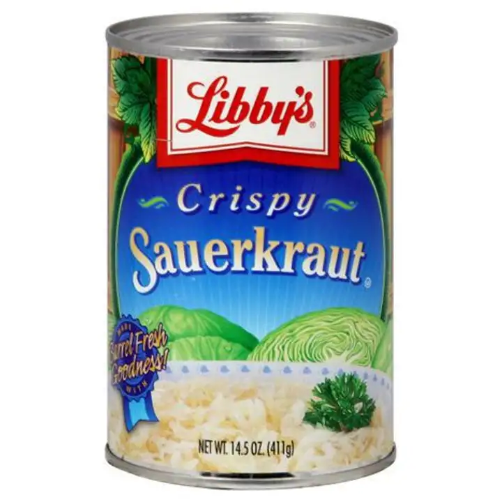 Order Libbys Sauerkraut, Crispy - 14.5 Ounces food online from Fligner Market store, Lorain on bringmethat.com