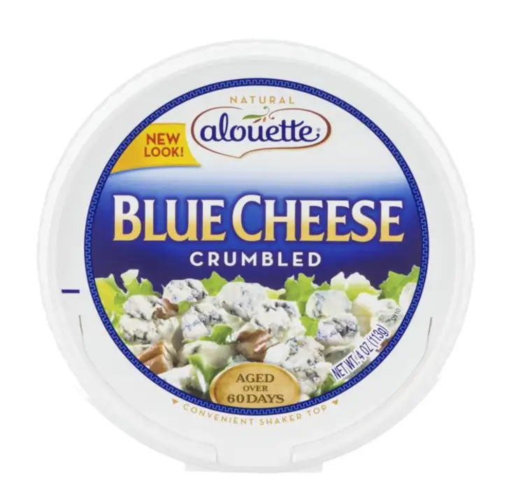 Order Alouette Cheese, Crumbled, Blue - 4 Ounces food online from Holiday farms store, Roslyn Heights on bringmethat.com