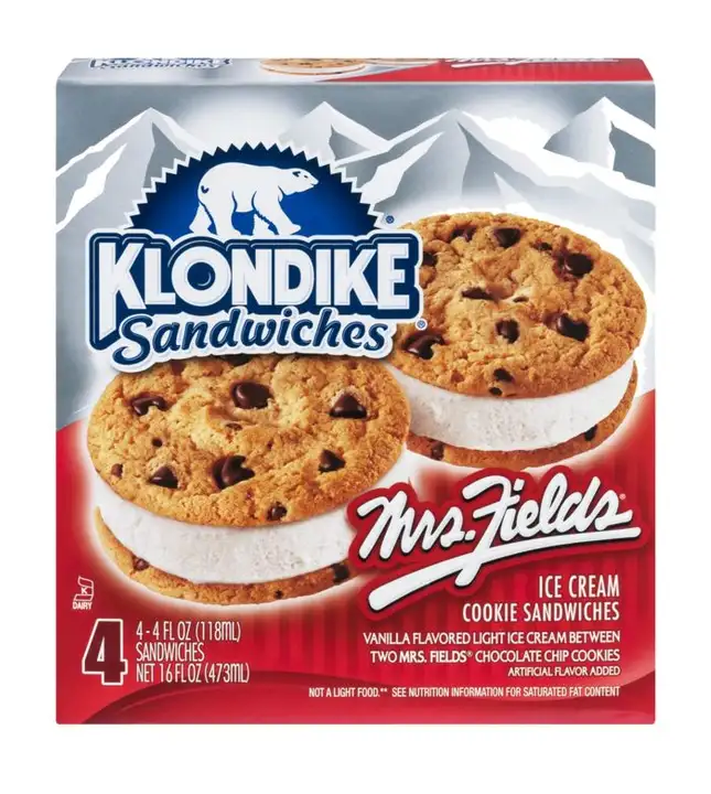 Order Klondike Sandwiches, Mrs. Fields - 4 Each food online from Holiday farms store, Roslyn Heights on bringmethat.com