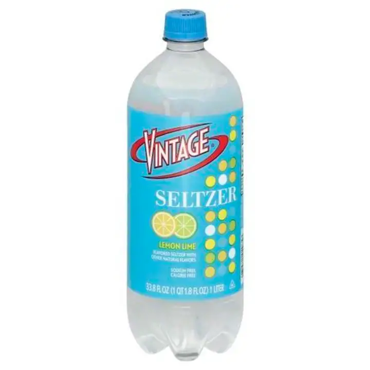 Order Vintage Seltzer, Lemon Lime - 33.8 Ounces food online from Holiday farms store, Roslyn Heights on bringmethat.com