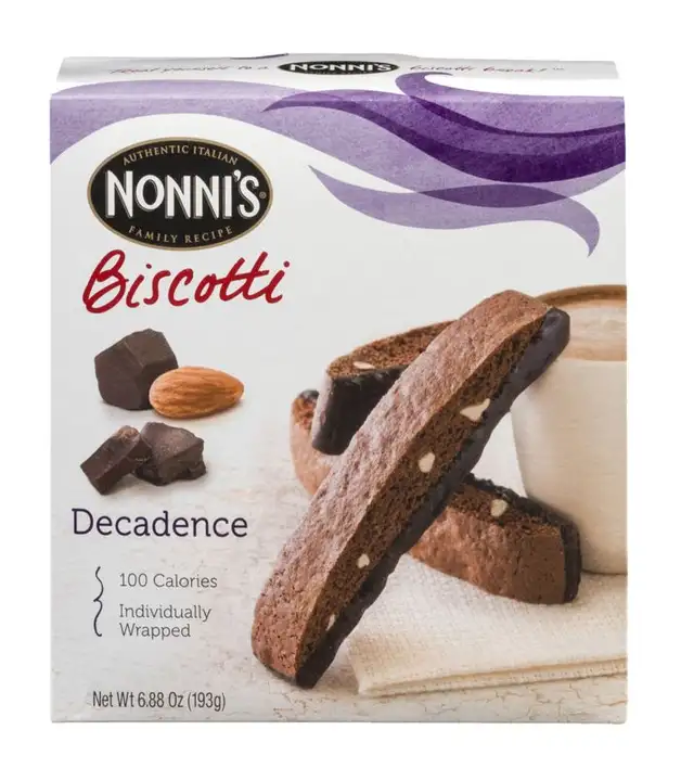 Order Nonnis Biscotti, Dark Chocolate Almond - 6.88 Ounces food online from Holiday farms store, Roslyn Heights on bringmethat.com