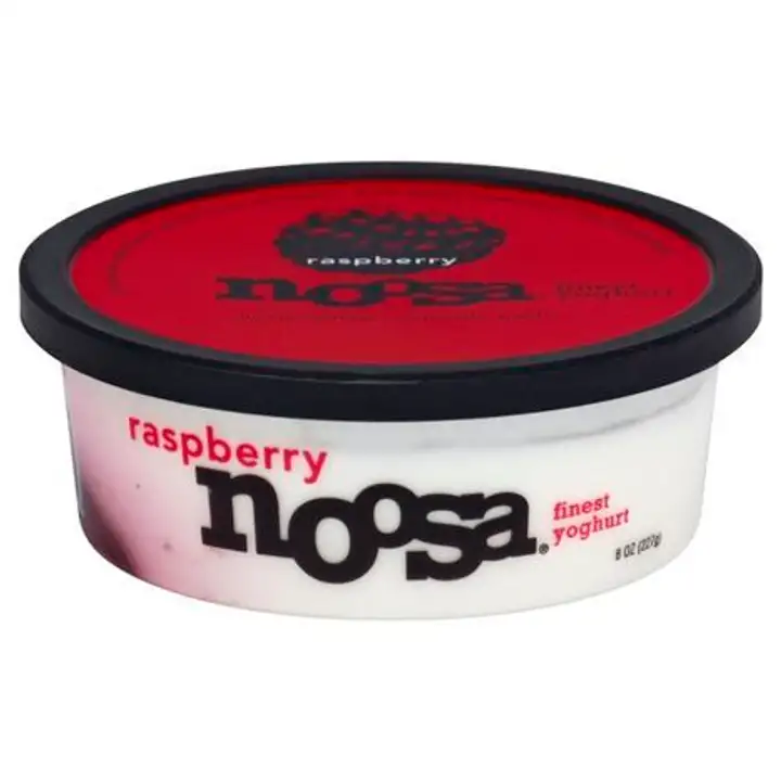 Order Noosa Yoghurt, Finest, Raspberry - 8 Ounces food online from Novato Harvest Market store, Novato on bringmethat.com