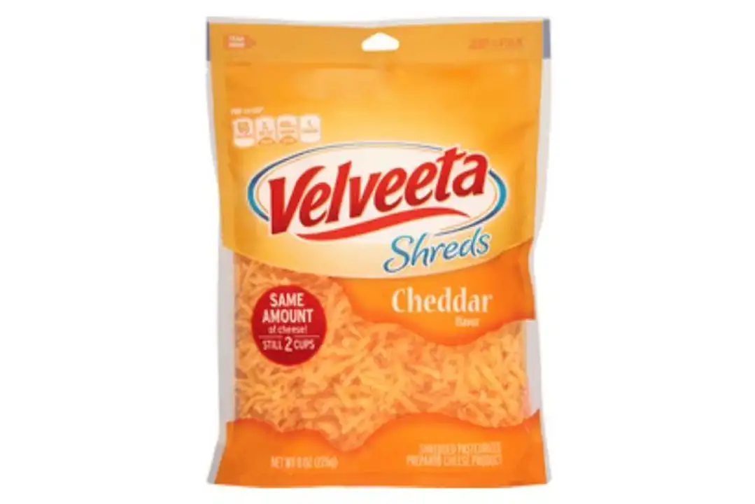 Order Velveeta Shreds Cheese Product, Shredded, Pasteurized Prepared, Cheddar Flavor - 8 Ounces food online from Meats Supreme store, Brooklyn on bringmethat.com