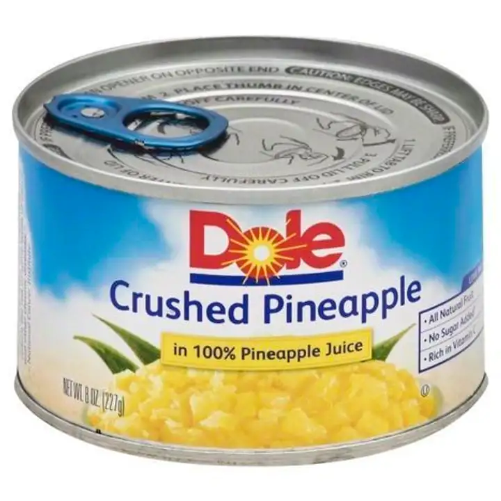 Order Dole Pineapple, in 100% Pineapple Juice, Crushed - 8 Ounces food online from Fligner Market store, Lorain on bringmethat.com