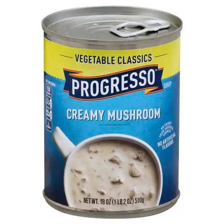 Order Progresso Vegetable Classics Soup, Creamy Mushroom - 18 Ounces food online from Novato Harvest Market store, Novato on bringmethat.com