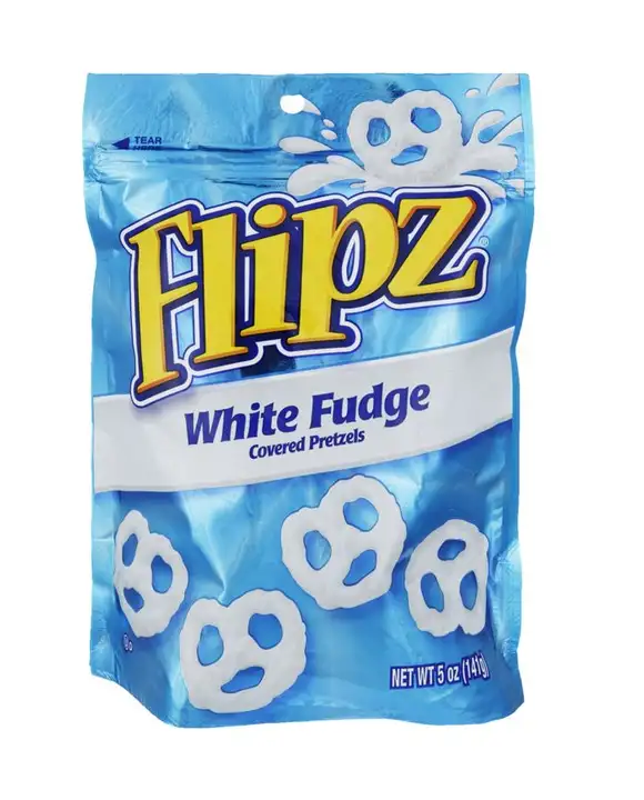 Order Flipz Pretzels, White Fudge Covered - 5 Ounces food online from Holiday farms store, Roslyn Heights on bringmethat.com