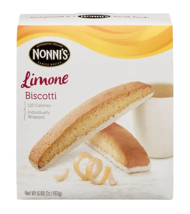 Order Nonnis Biscotti, Limone - 7.08 Ounces food online from Holiday farms store, Roslyn Heights on bringmethat.com