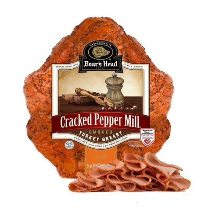 Order Boar’s Head® Cracked Pepper Mill® Smoked Turkey Breast food online from Meats Supreme store, Brooklyn on bringmethat.com