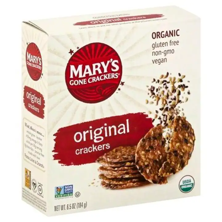 Order Marys Gone Crackers Crackers, Organic, Original - 6.5 Ounces food online from Holiday farms store, Roslyn Heights on bringmethat.com