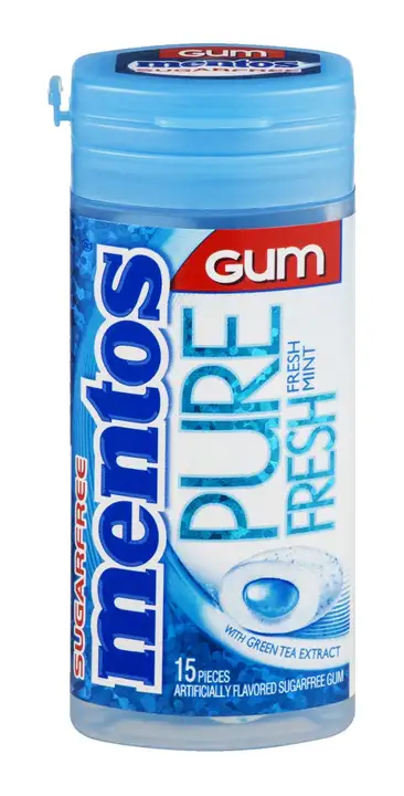 Order Mentos Pure Fresh Gum, Fresh Mint, with Green Tea Extract - 15 Count food online from Holiday farms store, Roslyn Heights on bringmethat.com