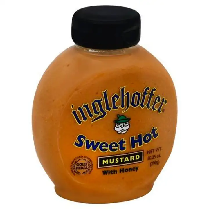 Order Inglehoffer Mustard, with Honey, Sweet Hot - 10.25 Ounces food online from Novato Harvest Market store, Novato on bringmethat.com