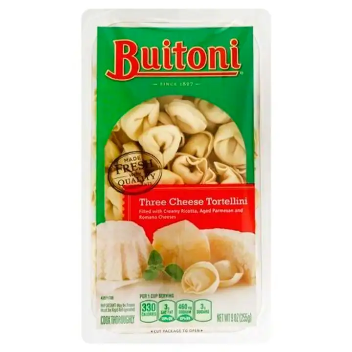 Order Buitoni Tortellini, Three Cheese - 9 Ounces food online from Novato Harvest Market store, Novato on bringmethat.com