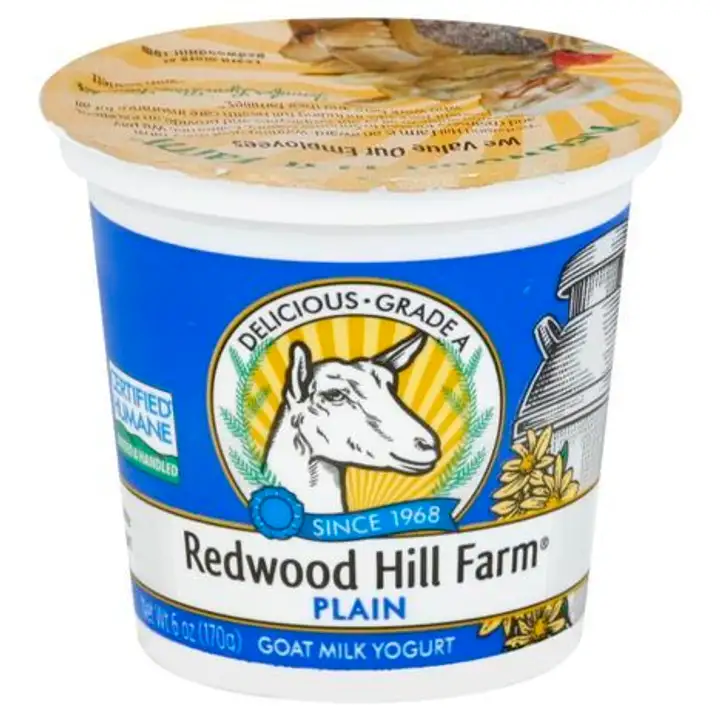 Order Redwood Hill Farm Yogurt, Goat Milk, Plain - 6 Ounces food online from Whole Foods Co-Op Denfeld store, Duluth on bringmethat.com