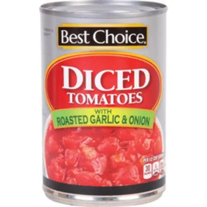 Order Best Choice Diced Tomatoes with Roasted Garlic & Onions food online from Fligner Market store, Lorain on bringmethat.com