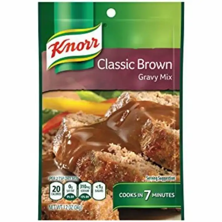 Order Knorr Classic Brown Gravy Mix - 1.2 Ounces food online from Fligner Market store, Lorain on bringmethat.com
