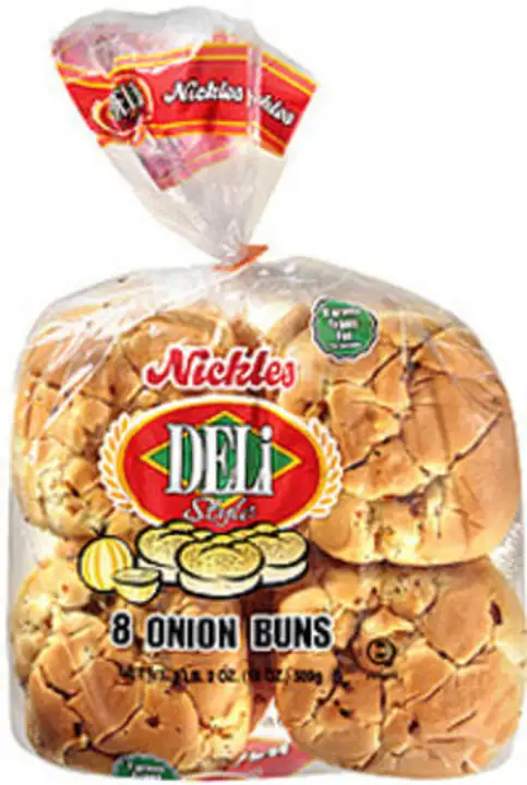 Order Nickles Deli Onion Buns - 8 Count food online from Fligner Market store, Lorain on bringmethat.com