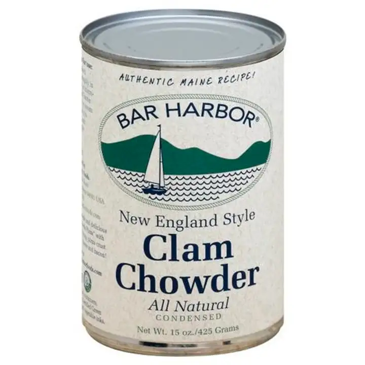Order Bar Harbor Clam Chowder, Condensed, New England Style - 15 Ounces food online from Novato Harvest Market store, Novato on bringmethat.com