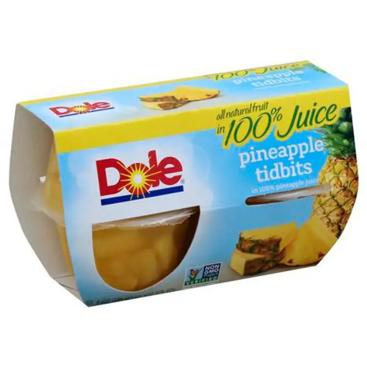 Order Dole Pineapple, Tidbits, in 100% Juice - 16 Ounces food online from Novato Harvest Market store, Novato on bringmethat.com