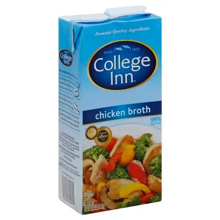 Order College Inn Broth, Chicken - 31 Ounces food online from Meats Supreme store, Brooklyn on bringmethat.com