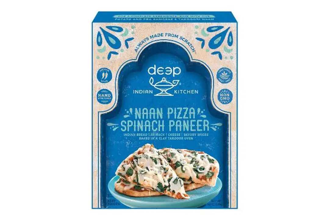Order Deep Indian Kitchen Spinach Paneer Naan Pizza - 8.5 Ounces food online from Whole Foods Co-Op Denfeld store, Duluth on bringmethat.com