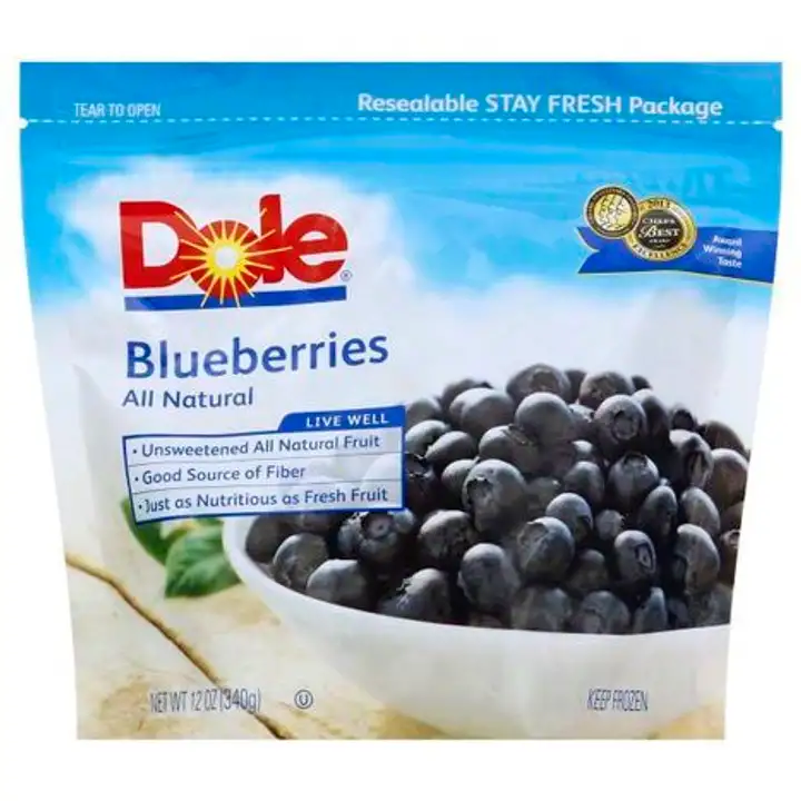 Order Dole Blueberries - 12 Ounces food online from Holiday farms store, Roslyn Heights on bringmethat.com
