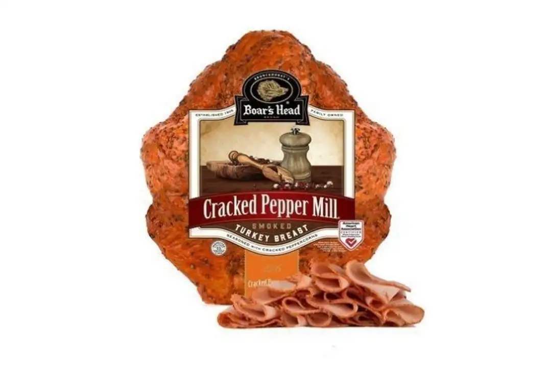 Order Boar's Head Cracked Pepper Mill Turkey Breast food online from Holiday farms store, Roslyn Heights on bringmethat.com
