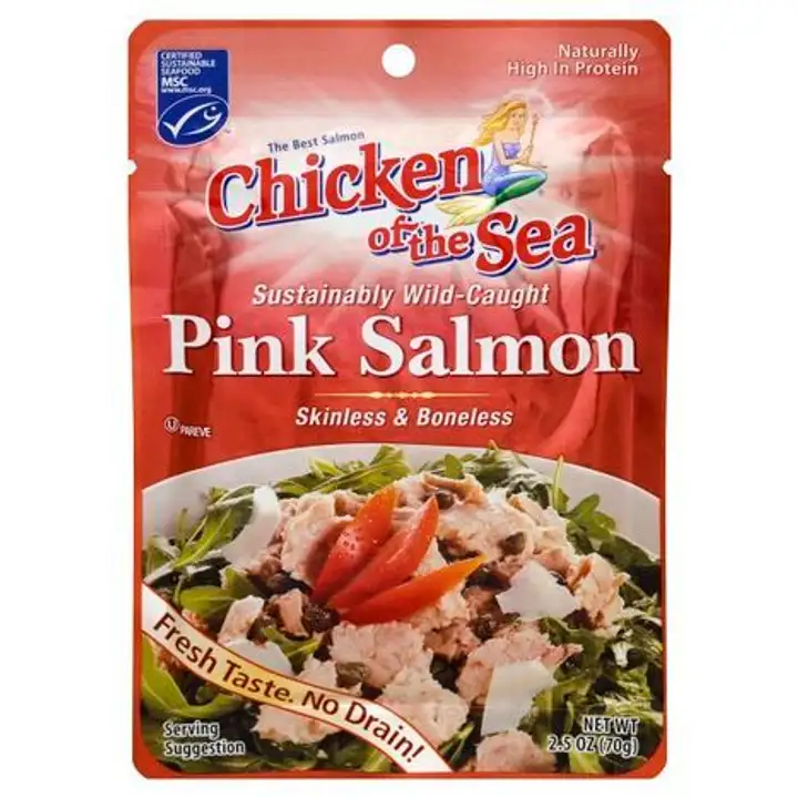 Order Chicken of the Sea Pink Salmon, Skinless & Boneless - 2.5 Ounces food online from Novato Harvest Market store, Novato on bringmethat.com