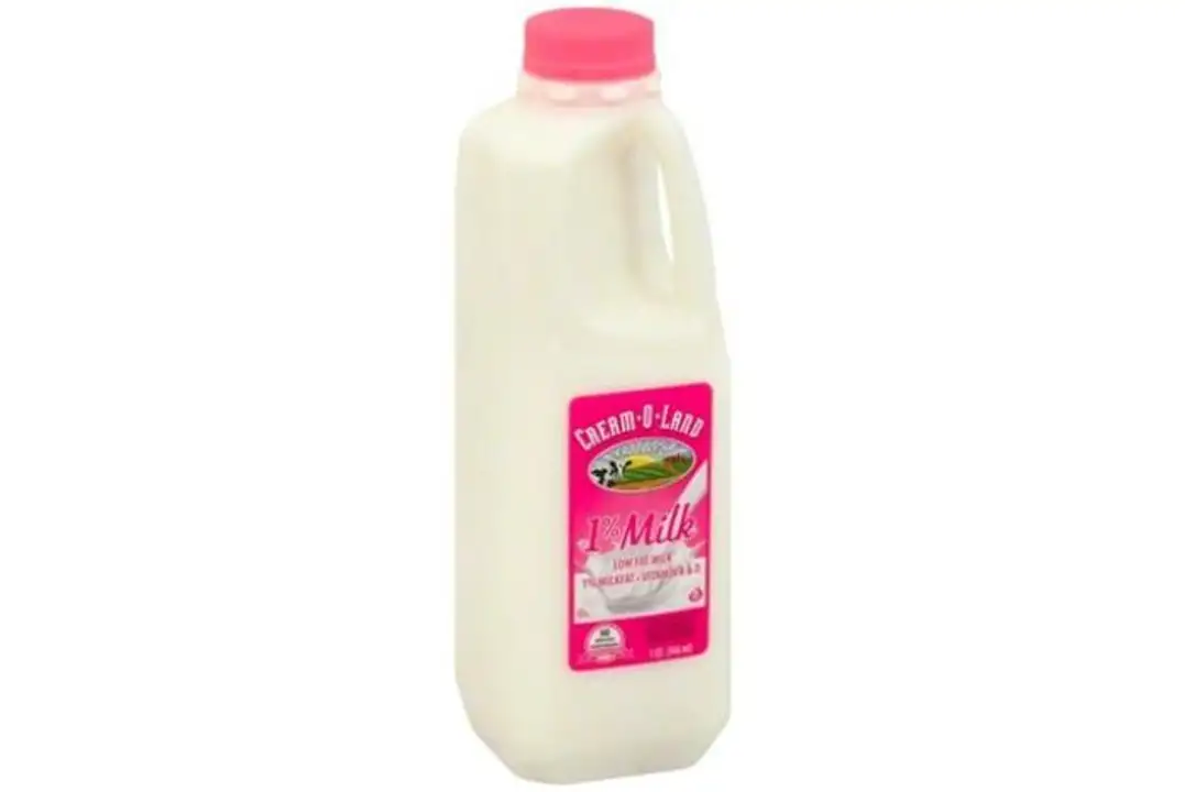 Order Cream O Land Milk, Lowfat, 1% Milkfat - 1 Quart food online from Holiday farms store, Roslyn Heights on bringmethat.com