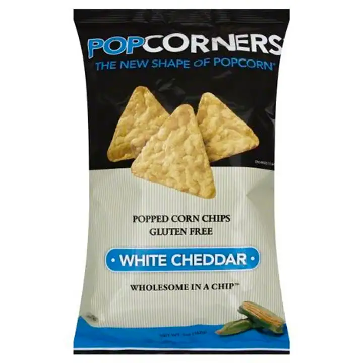 Order PopCorners Corn Chips, Popped, White Cheddar - 5 Ounces food online from Holiday farms store, Roslyn Heights on bringmethat.com