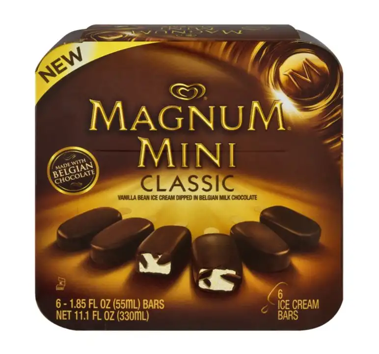 Order Magnum Ice Cream Bars, Mini, Classic - 6 Count food online from Holiday farms store, Roslyn Heights on bringmethat.com